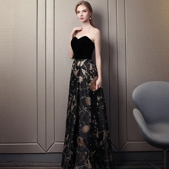 black gold formal dresses