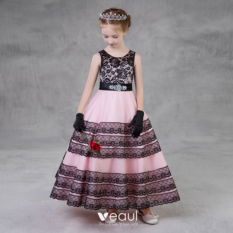 black and pink dresses for weddings