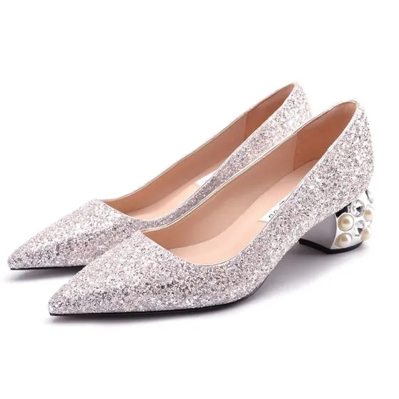 blush pink sparkly shoes