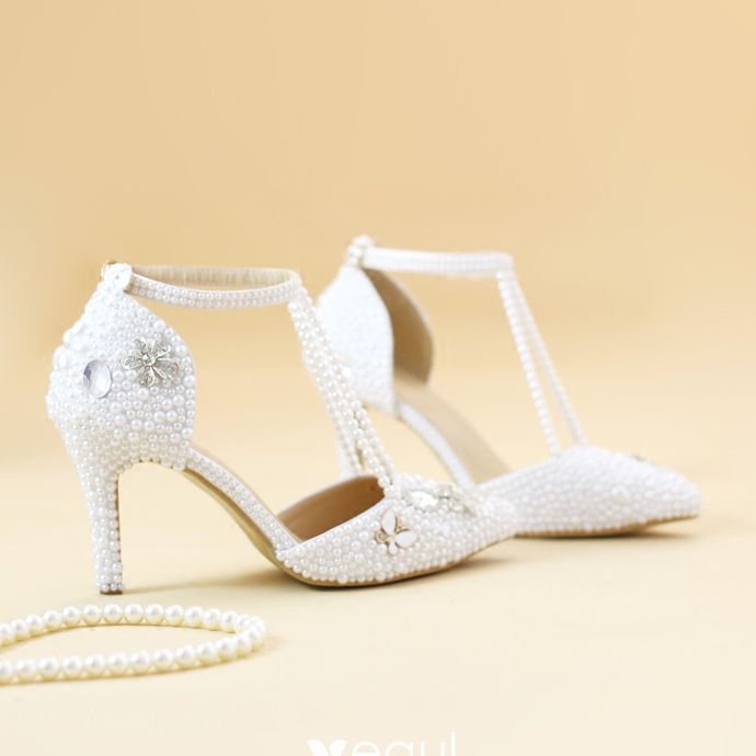 t strap bridal shoes