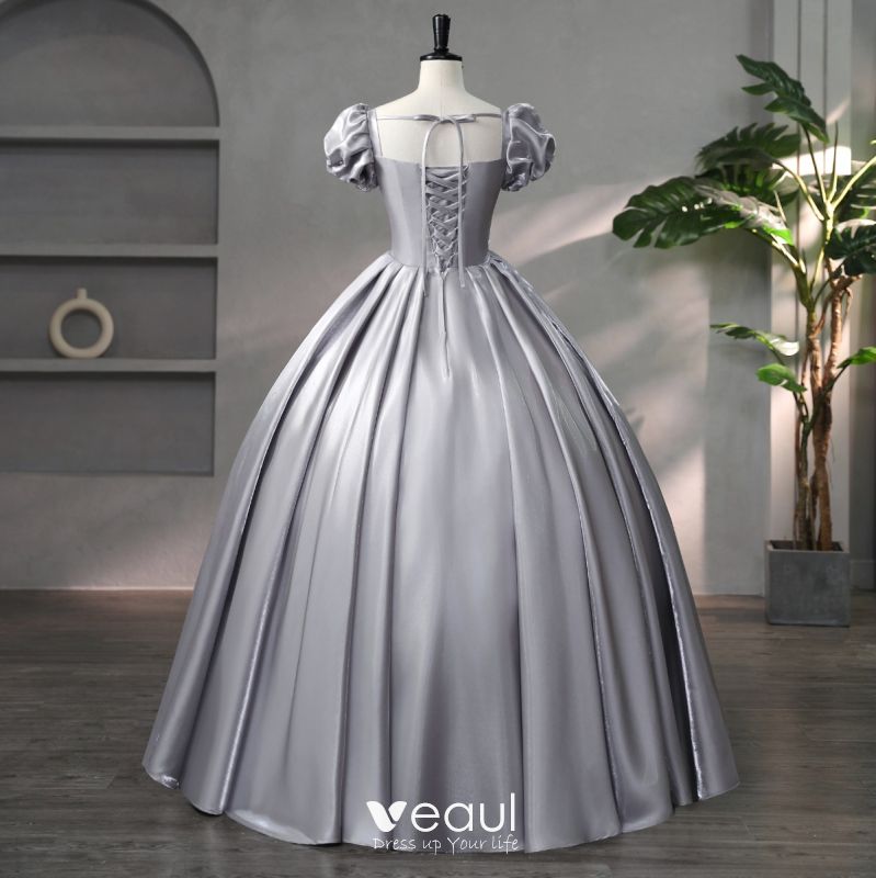 Silver Prom Dresses  Grey Prom Dresses 2024