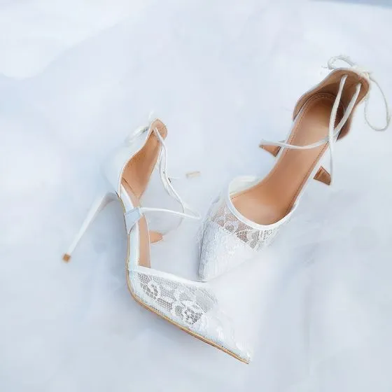 strappy wedding heels