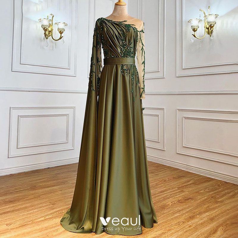 olive green ball gown Big sale - OFF 77%