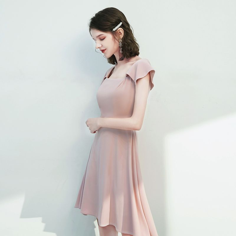 Chic / Beautiful Blushing Pink Homecoming Graduation Dresses 2020 A ...