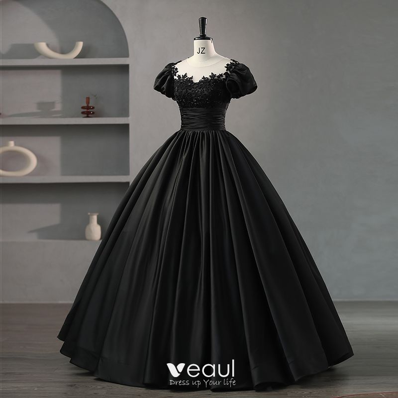 Robe boule noire hot sale