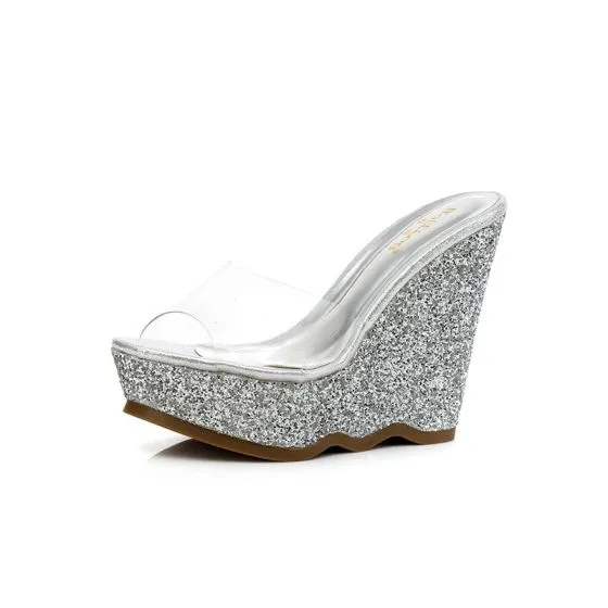 sparkly wedges