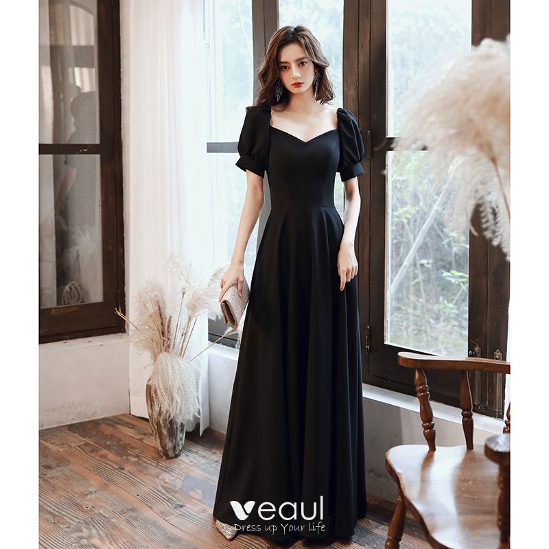 New O-Neck Evening Dress Embroidery Elegant Full Sleeves Zipper Back  Floor-Length Ruched A-Line Woman Formal Party Gown A2380 - AliExpress