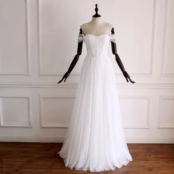 short off white wedding dresses