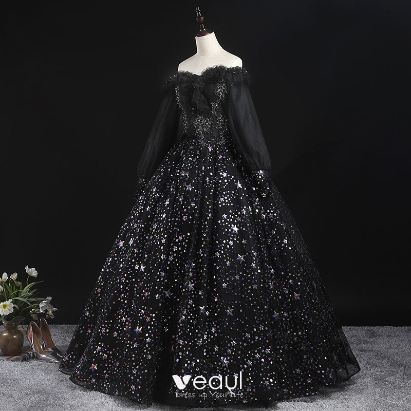 Black Prom Dresses 2020 Ball Gown Off ...