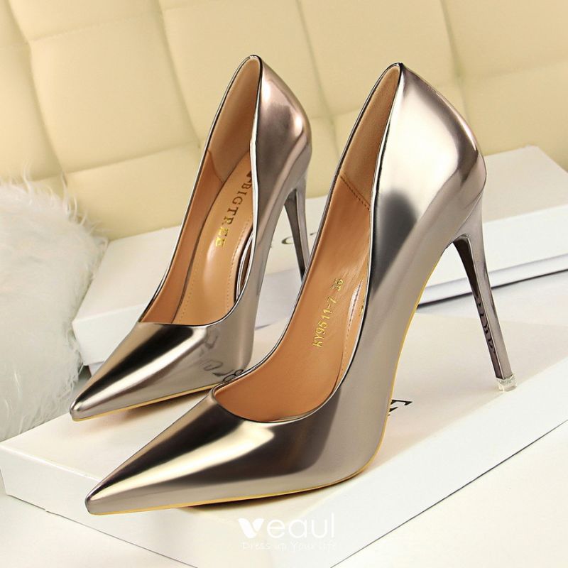 bronze pumps heels