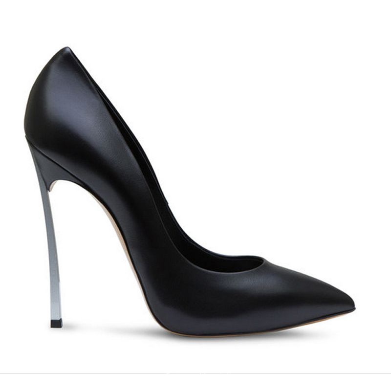 Modest / Simple Black Office Pumps 2018 Polyester 10 cm Stiletto Heels ...