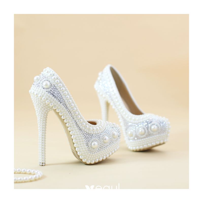 white pearl shoes
