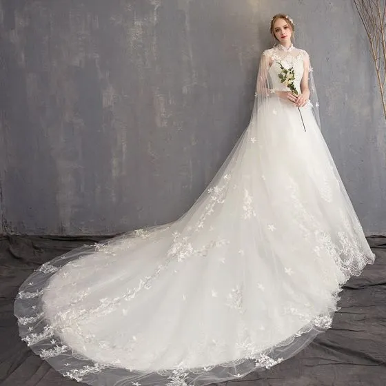 pearl white wedding dress