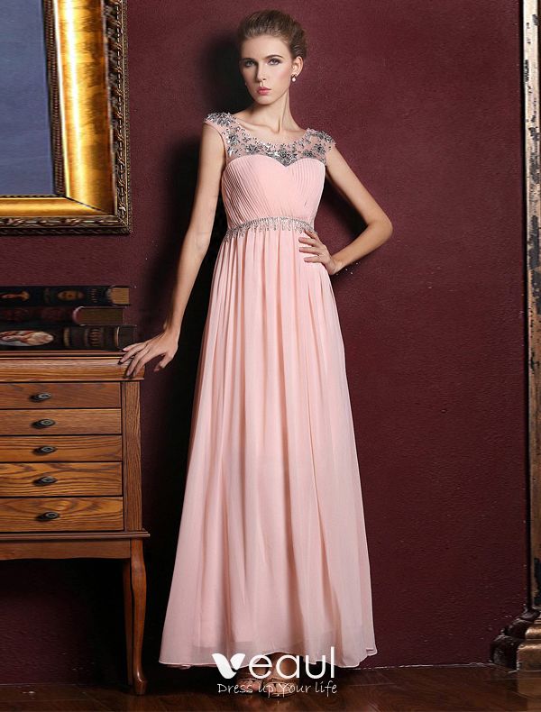 rhinestone evening gown