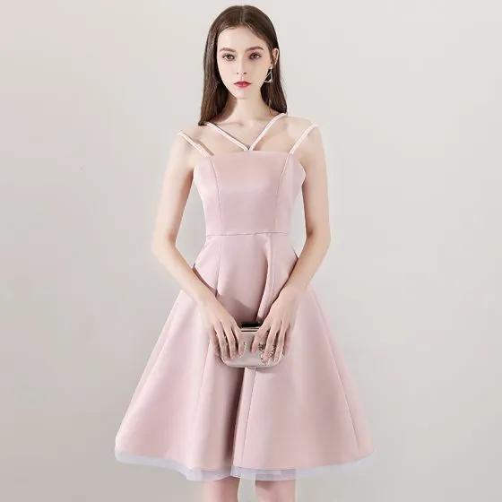 Blush Pink Dresses Simple Formal