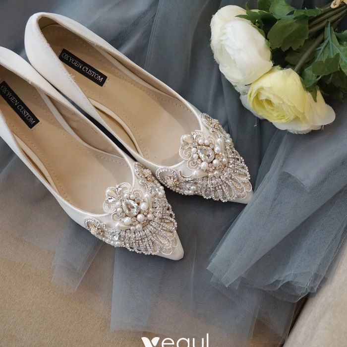 pearl heels ivory