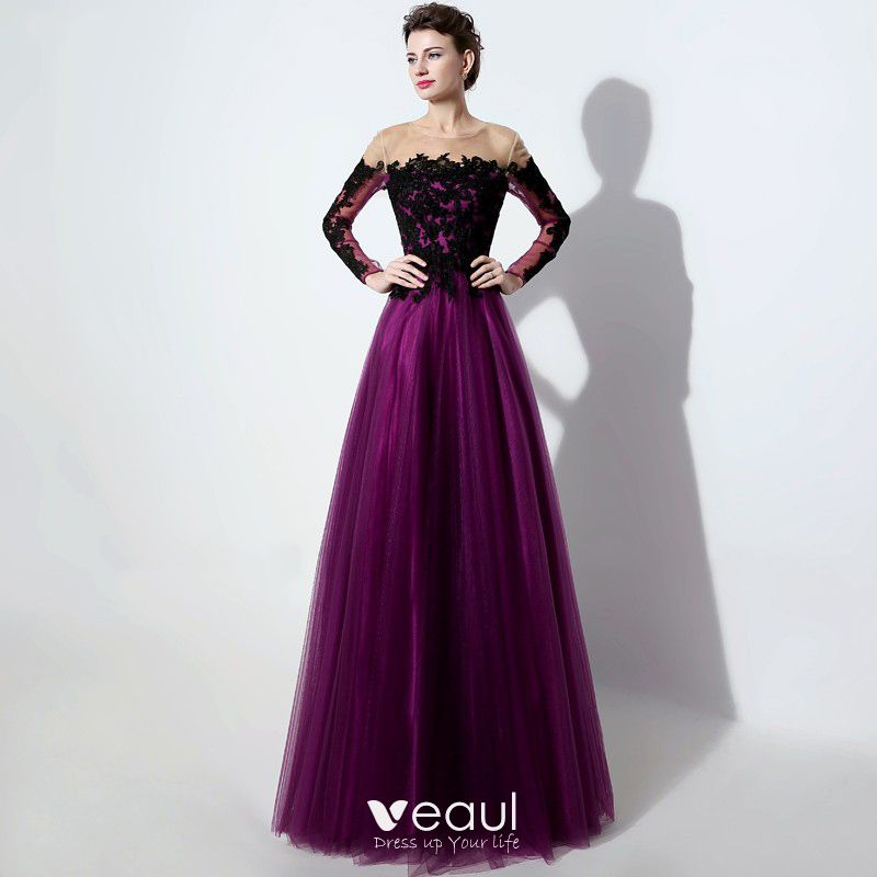 purple gala dress