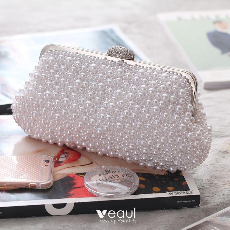 Elegant Pearl Wedding Clutch Bags 2020