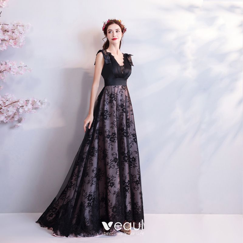 black summer formal dress