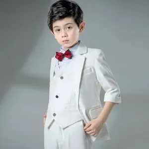 Elegant Black Tailcoat Tuxedo Boys Wedding Suits 2019