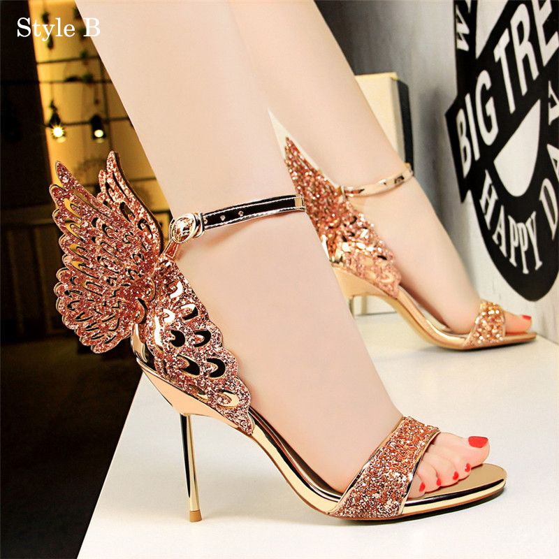 heels with wings