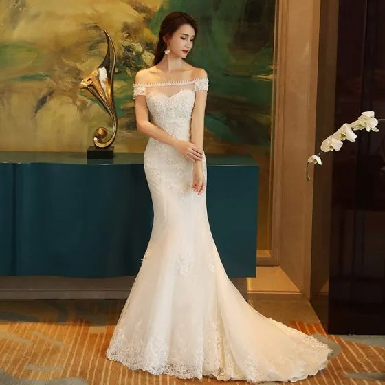 White Trumpet Dress