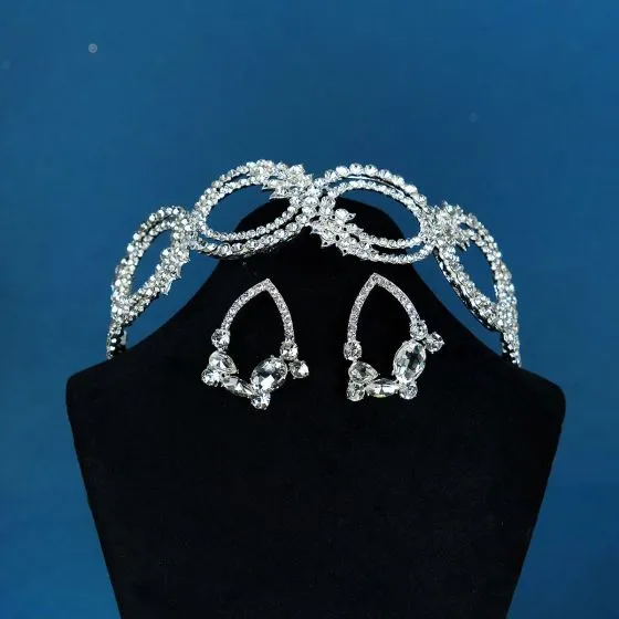 Chic Beautiful Silver Rhinestone Alloy Bridal Hair Accessories 2023 Wedding 560x560 