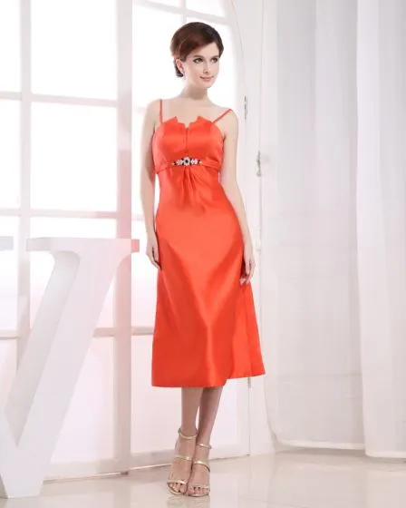 Backless Tea Length Dress