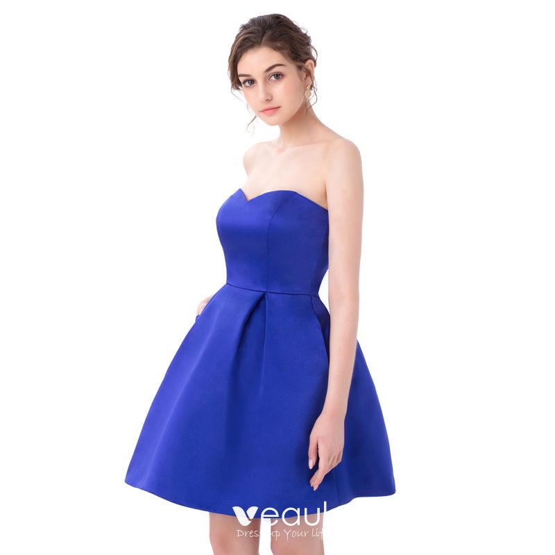 Sexy Royal Blue Cocktail Dresses 2018 A ...