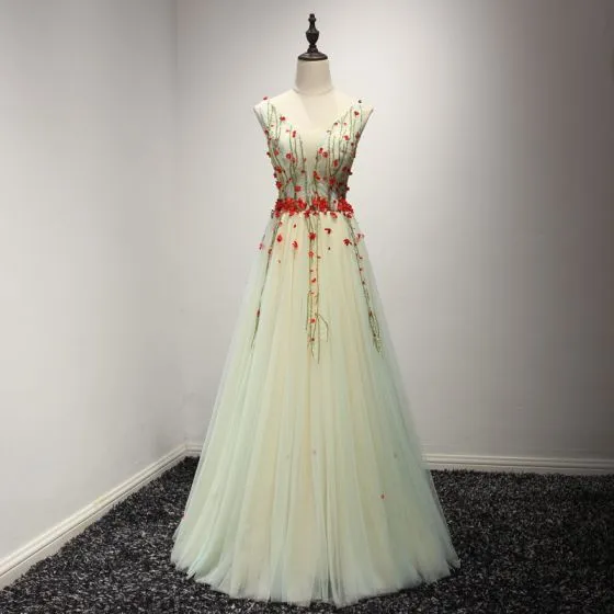 Sage Evening Dresses
