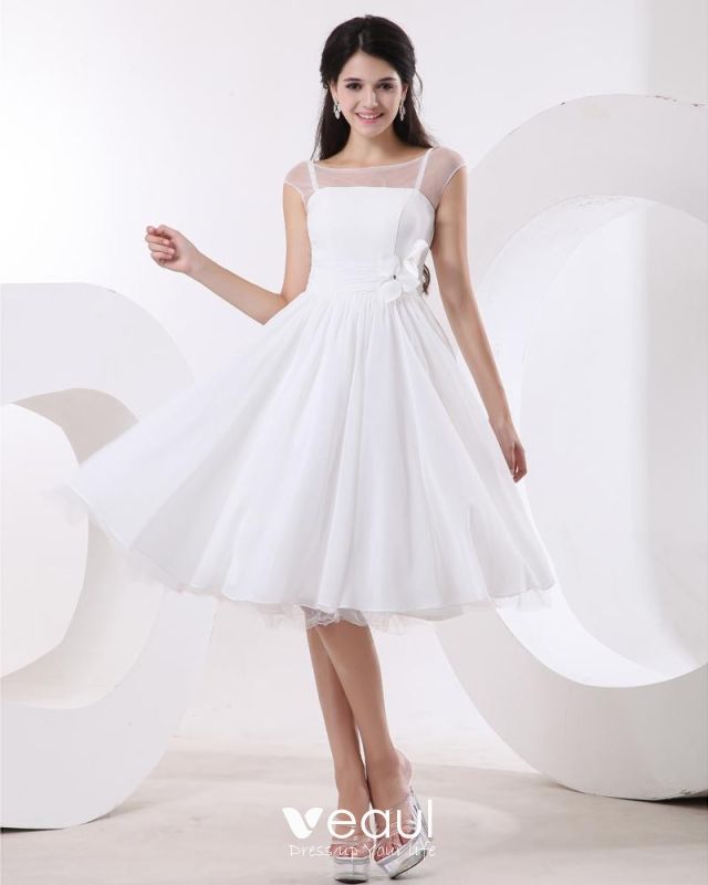 elegant white dress for graduation