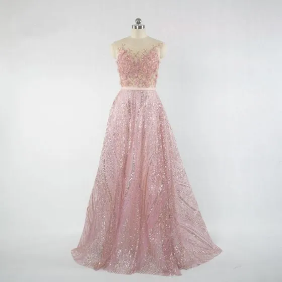 sparkly pink dress prom