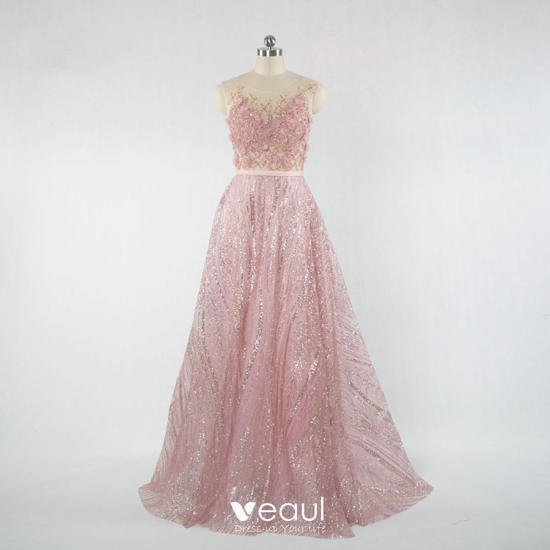 pink dress glitter