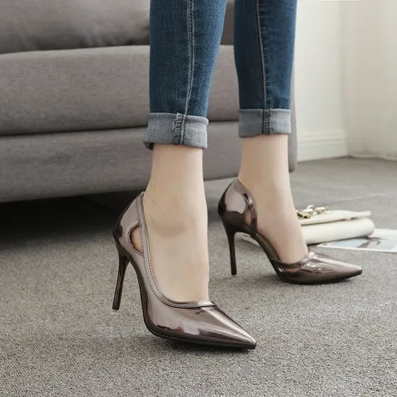 black high heels fancy