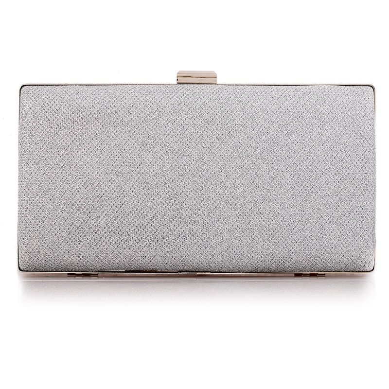 Fashion Modest / Simple Silver Clutch Bags 2020 Metal Evening Party Accessories
