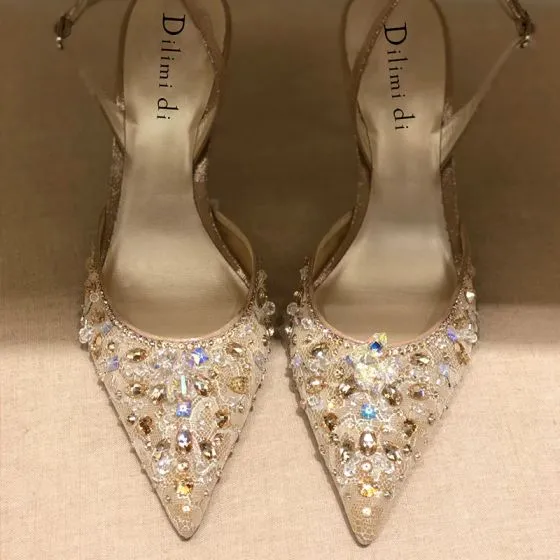 sequin blue heels