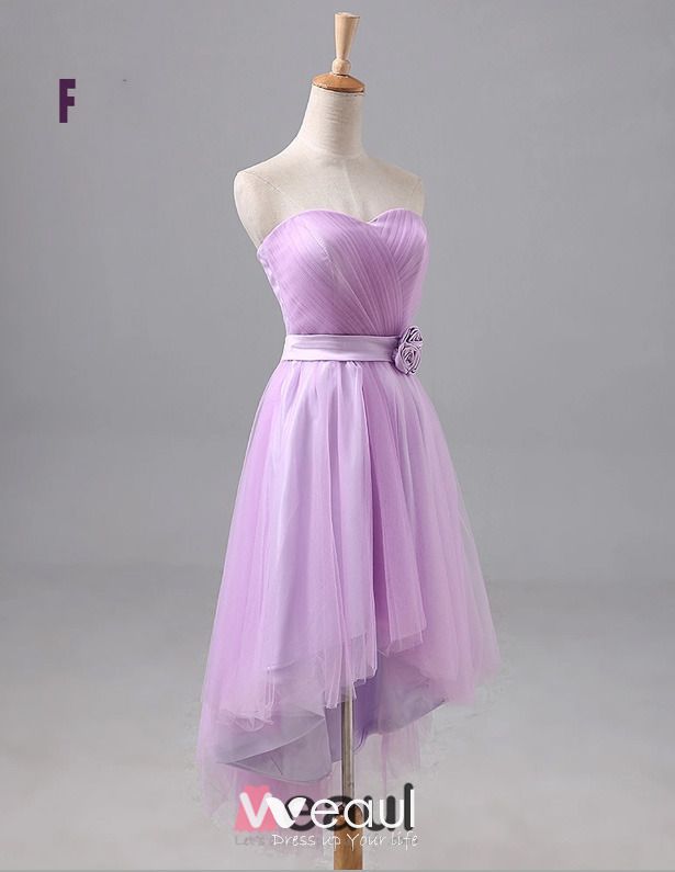 2015 6 Styles Of Lavender Chiffon Bridesmaid Dresses