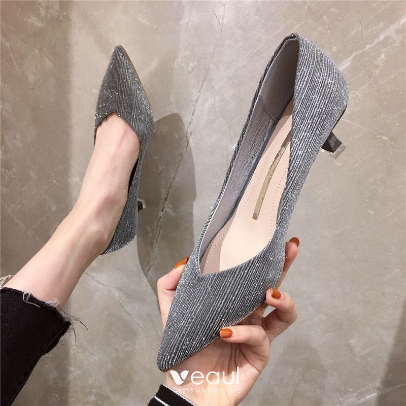 office grey heels