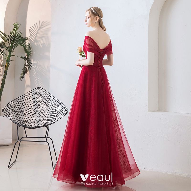 Prom dresses 2019 on sale burgundy