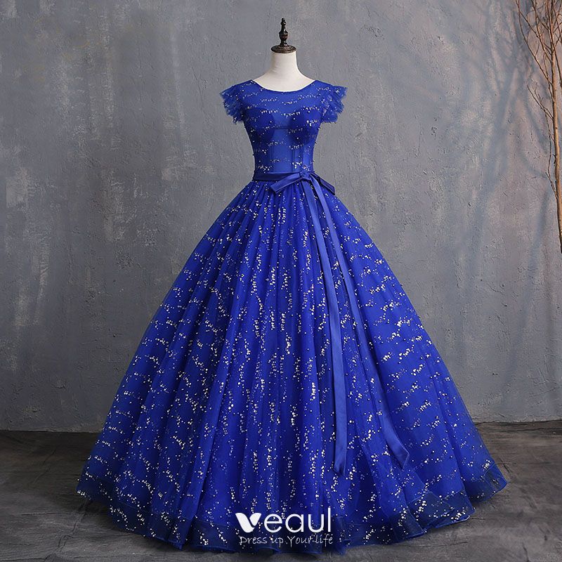 royal blue princess gown
