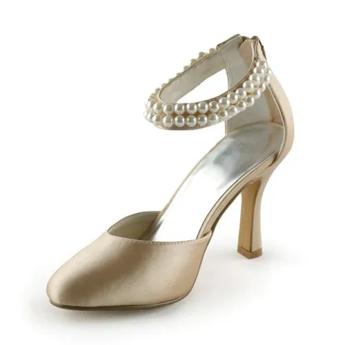 Fashion Champagne Bridal Shoes 3 Inch 