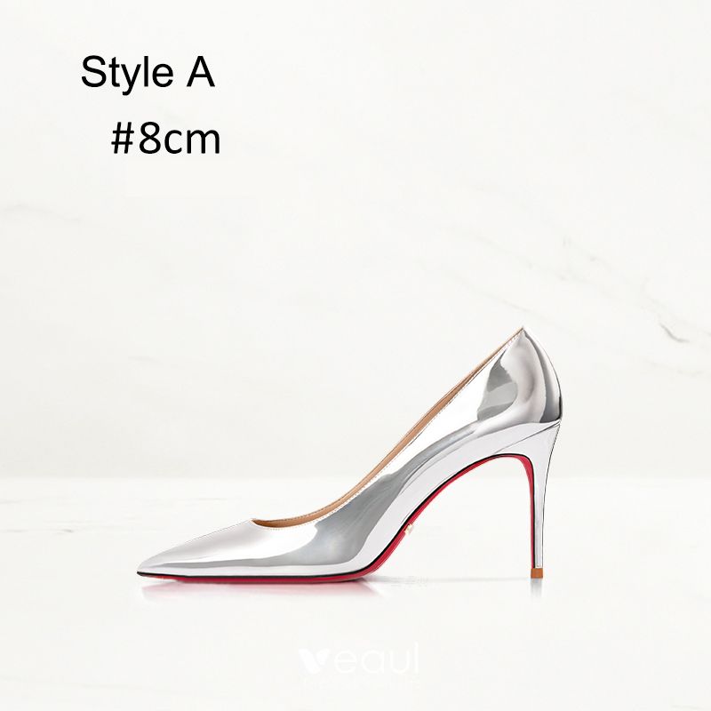 Sexy Black Evening Party Red Sole Pumps 2023 Leather 12 cm Stiletto Heels  Pointed Toe Pumps High Heels