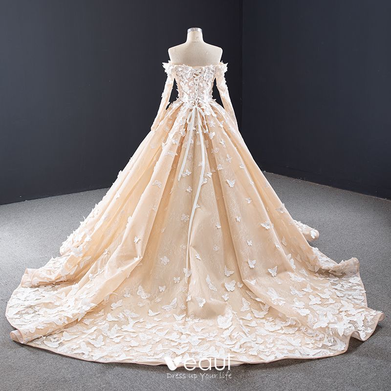 butterfly wedding dress