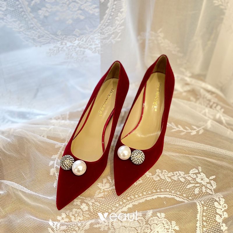 Red Bottom Heel Shoes Wedding Shoes White Women Pointed Toe High Heels -  China Shoes and Lady Shoes price