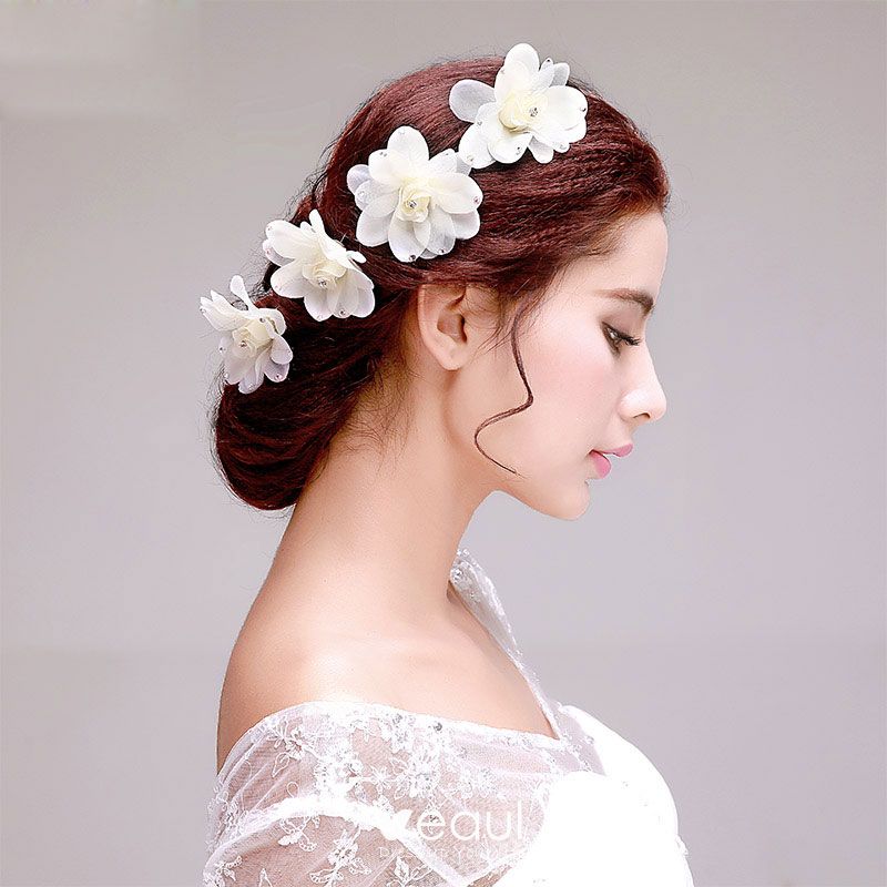 Metal Flower Wedding Headband / Bridal Hair Piece – Sissily Designs