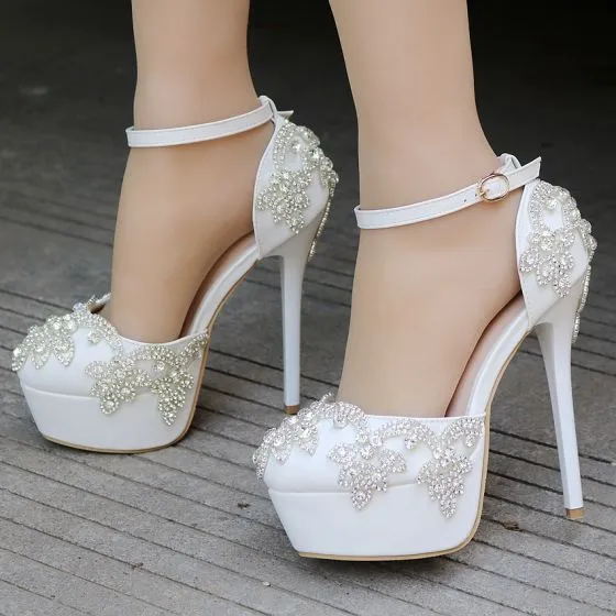 ankle strap wedding shoes