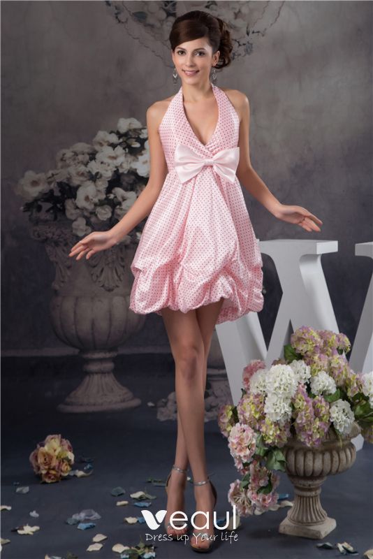 pink graduation dress