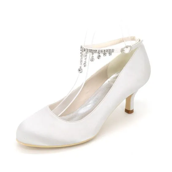 classy white heels