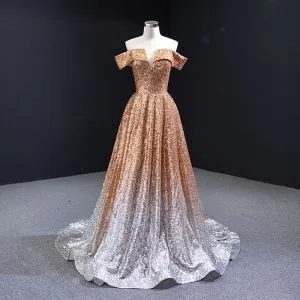 white and gold formal gown