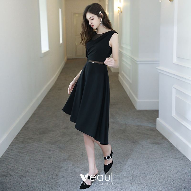 Fashion Black See-through Homecoming Graduation Dresses 2020 A-Line ...